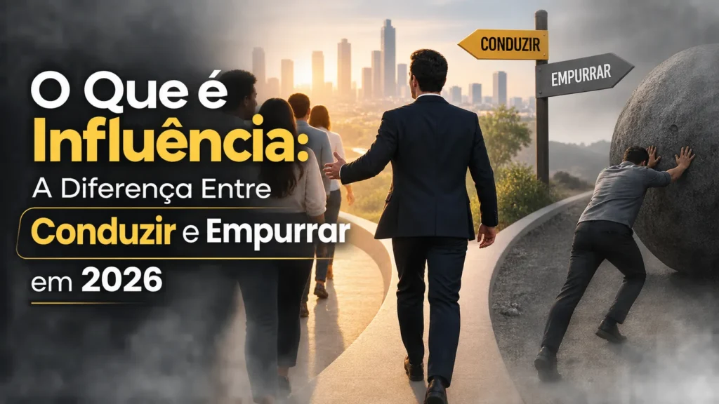 O Que é Influência: A Diferença Entre Conduzir e Empurrar em 2026
