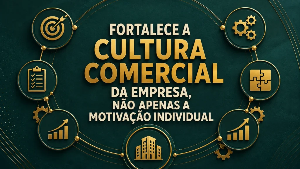 FORTALECE A CULTURA COMERCIAL DA EMPRESA, NÃO APENAS A MOTIVAÇÃO INDIVIDUAL