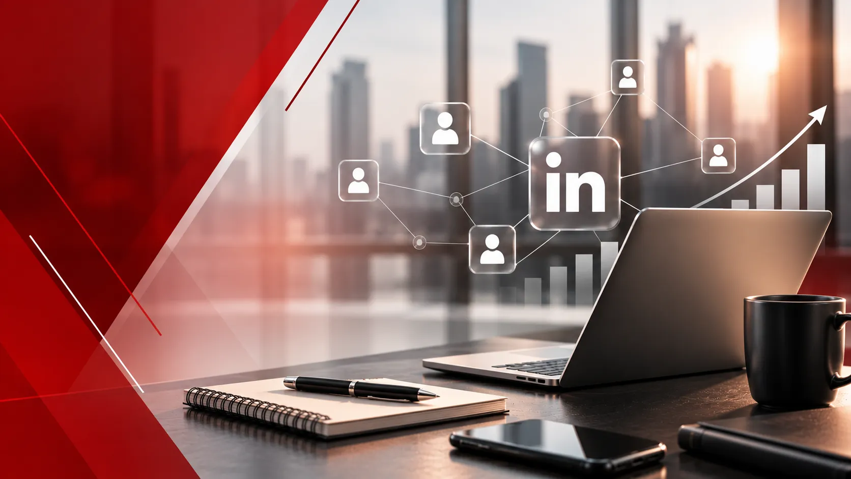 Espaço Corporativo com Rede LinkedIn em Crescimento